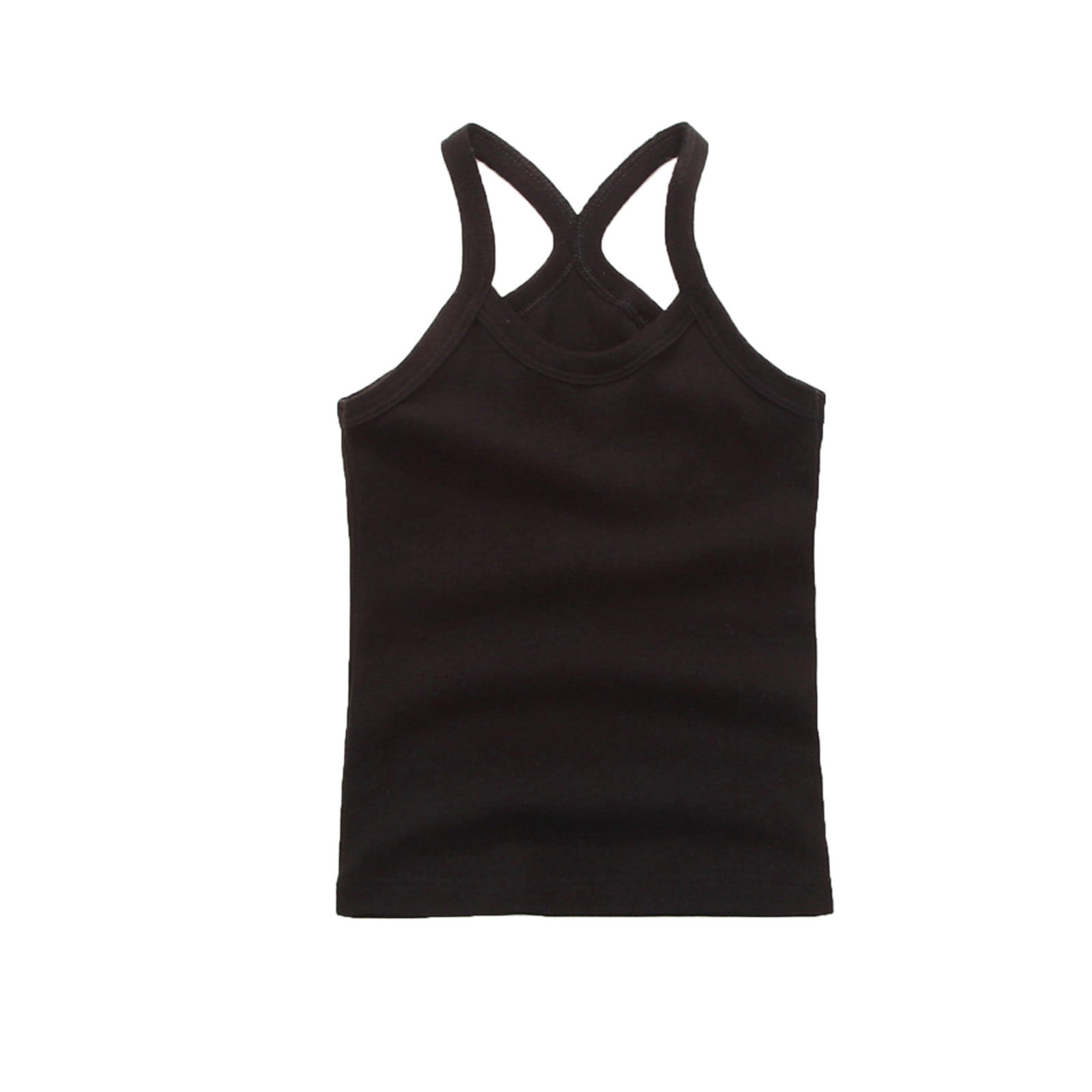 Girls Dance Tank Top Racerback Crop Top for Active Toddlers for Gymnastics Ballet & Sports Activities