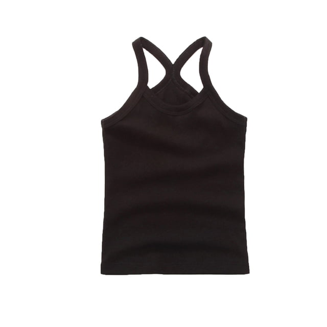 Girls Dance Tank Top Racerback Crop Top for Active Toddlers for Gymnastics Ballet & Sports Activities