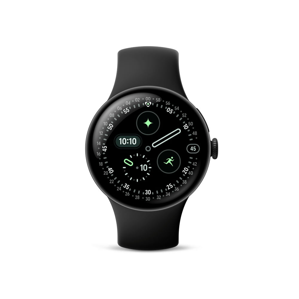 Google Pixel Watch 4 (WiFi), 41mm Matte Black Aluminum Case with