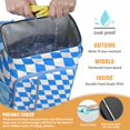 thumbnail image 2 of Striped and Checkered Fusion Insulated Backpack Cooler - 20L Leakproof Soft Cooler for Beach & Road Trips, 2 of 5
