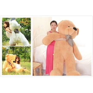 Giant 95CM Grosse peluche en peluche Ours Énorme doux 100% Jouet en coton