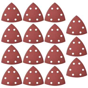 Unique Bargains Mouse Detail Sander Sandpaper Pads Flocking Sanding Paper 6 Hole 800 Grits 15pcs