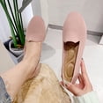 thumbnail image 1 of LSLJS Women's Flying Knitting Solid Color Light Mouth Comfortable Slip-On Flat Shoes, Flats Shoes, 1 of 5