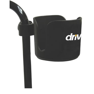 Drive Medical Black Universal Cup Holder 3-inch Wide