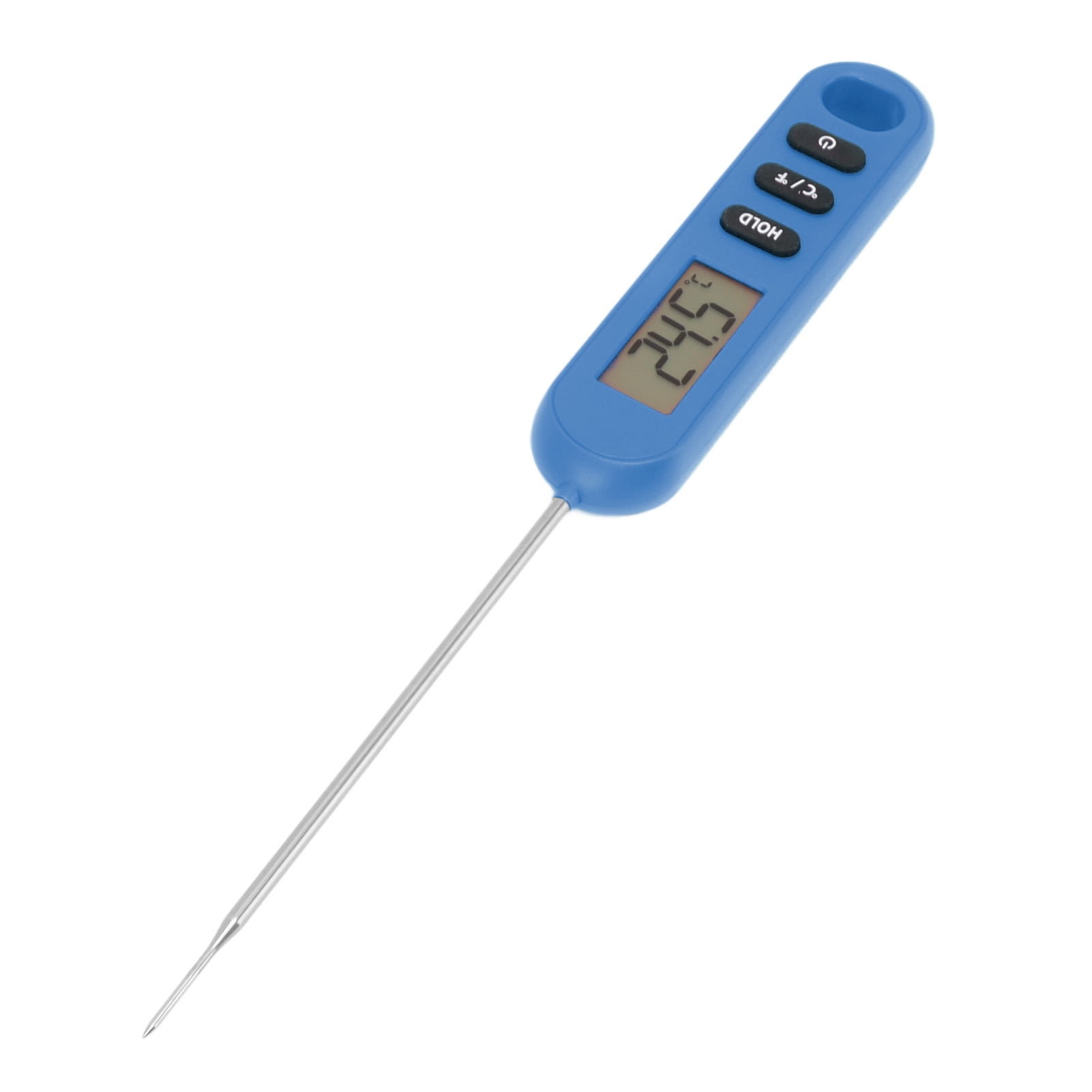 Dekaim Thermomètre à Viande Numérique, Thermomètre Alimentaire à Lecture Instantanée avec écran LCD rétroéclairé pour Cuisine, Barbecue, Eau, Viande, Cuisson des Aliments (Bleu)