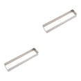 thumbnail image 3 of Youkk Anti Rust Cake Mold Durable And Long-lasting Stainless Steel Cookie Rectangle Shapes Stainless Steel Long square large size 2Set, 3 of 6