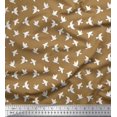 thumbnail image 1 of Soimoi Polyester Crepe Fabric Artistic Bird Print Sewing Fabric Yard 52 Inch Wide, 1 of 3