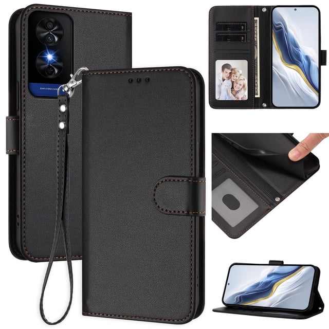 GANGXUN Wallet Case for TCL 50 XE NxtPaper 5G – Magnetic Closure, RFID Blocking, Wrist Strap, Wireless Charging Compatible