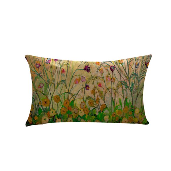 Up to 65% Off SMihono Home Bed Decor Linen Square Decorative Throw Pillow Case Cushion Cover