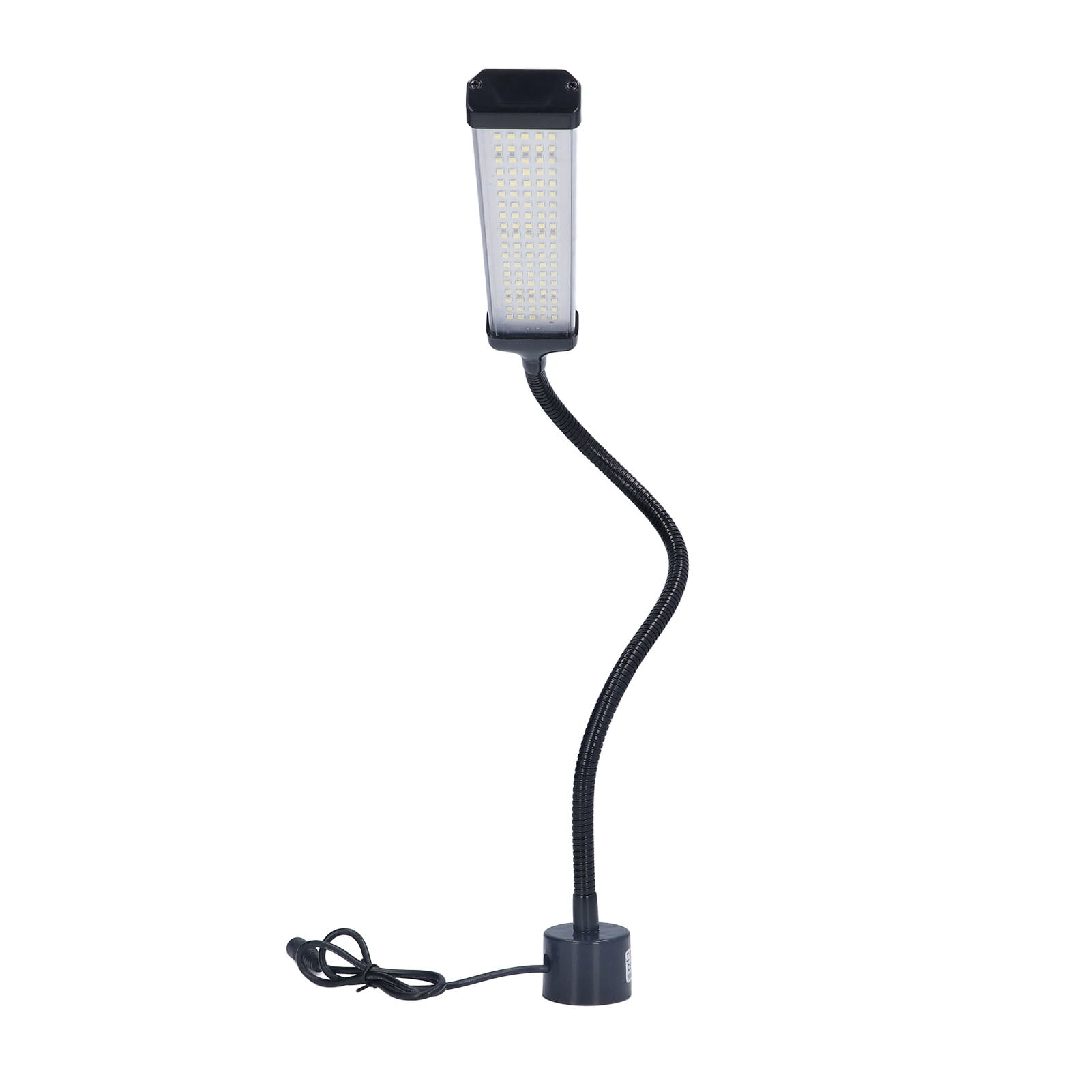 LED Working Light 21W Dimmable Flexible Hose Machine Working Lamp with Round Magnetic Base US Plug 100?240V