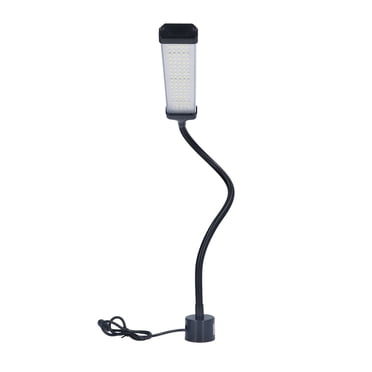 LED Working Light 21W Dimmable Flexible Hose Machine Working Lamp with Round Magnetic Base US Plug 100?240V