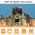 thumbnail image 3 of Amdohai Digital Trail Camera 12MP HD & Trail Camera Motion Activated Night Infrared Vision Waterproof 46pcs IR Lights for Outdoor Wild Home Animal Observation Game, 3 of 7