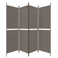 thumbnail image 3 of vidaXL 4-Panel Room Divider Anthracite 200x220 cm Fabric, 3 of 5