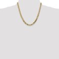 thumbnail image 2 of 14k Yellow Gold 20 Inch 7.25mm Curb Chain Necklace Pendant Charm Beveled, 2 of 9