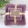 thumbnail image 1 of TopLLC Cotton 2 In 1 Bath Towel And Face Towel Soft-Bath Towels Set OF 2pc, 1 of 2