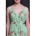 thumbnail image 4 of Bimba Robe Longue à Imprimé Floral pour Femmes, Bretelles Spaghetti, Col en V, Maxi, Tenue de Plage - Moyen, 4 of 5