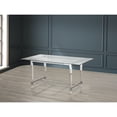 thumbnail image 3 of Brassex Magnum Ensemble de salle à manger 5 pièces pour salle à manger et cuisine avec table en verre trempé, pattes en acrylique et chaises rembourrées, gris, 3 of 10