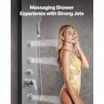 thumbnail image 4 of VEVOR Shower Panel Tower System Stainless Steel Column Rainfall Head Massage Jet 5Mode, 4 of 9