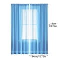 thumbnail image 2 of Solid Color Semi Sheer Curtains for Living Room Bedroom Dining Room Light Filtering Window Drapes Polyester Sheer Panels, 2 of 8