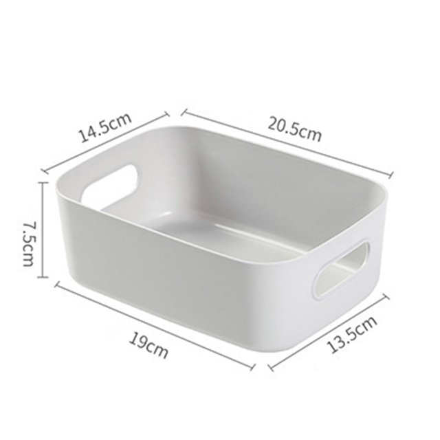 Desktop Baskets Organizer Bin Desktop Sundries Organizer Desktop Storage Basket PP Cosmetic Storages Box Desktops Sundries Organizer With Handle For Household