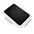 thumbnail image 2 of Maplenight Diatomite Bath Mat - Super Absorbent Bthroom Rugs, Non-Slip, Fast-Drying for Bathroom & Kitchen 16 x 12 Inch Black, 2 of 6