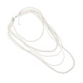 thumbnail image 3 of Shisuyan Necklace Beige Multi Strand Faux Pearl 1Set 15.7X2.8X0.3In, 3 of 8
