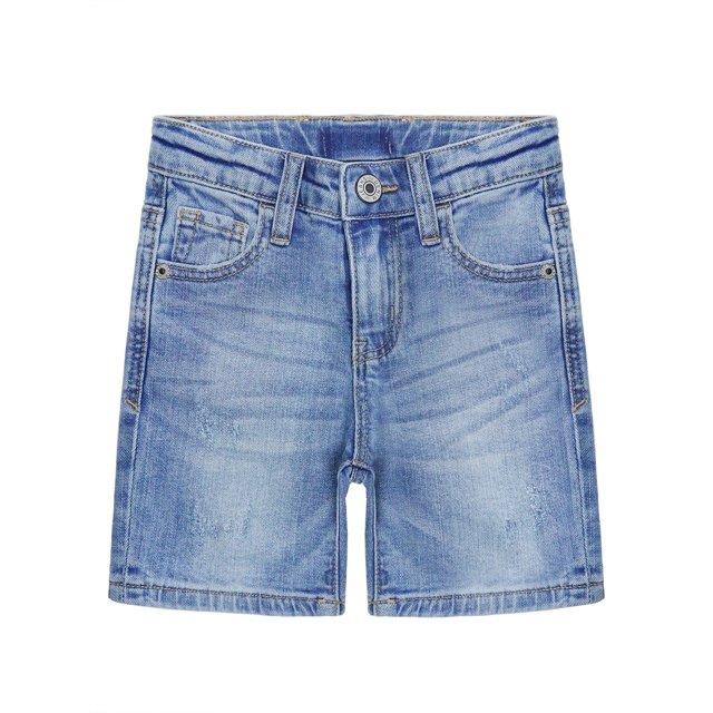 KIDSCOOL SPACE Baby Girls Boys Jeans Shorts,Ripped Simple Design Cute Summer Denim Pants,Blue,18-24 Months