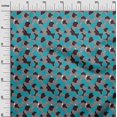 thumbnail image 3 of oneOone Cotton Poplin Sky Blue Fabric Geometric Sewing Craft Projects Fabric Prints By Yard 56 Inch Wide, 3 of 4