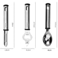 thumbnail image 3 of Amdohai Stainless Steel Kitchen Utensil Set 24 Pcs Non-Stick and Heat Resistant Cooking Utensils Set Kitchen Tools Useful Pots and Pans Accessories and Kitchen Gadgets (Black), 3 of 8