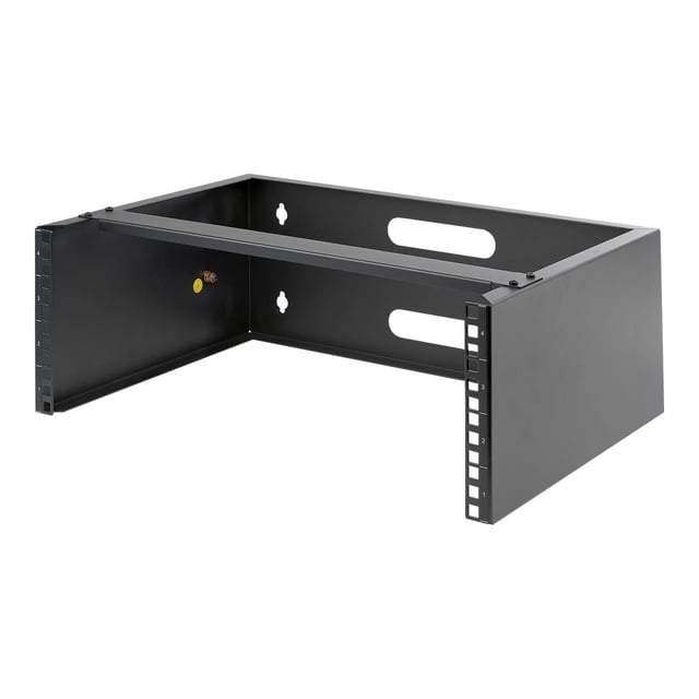 StarTech.com Support Mural 4U, Support Mural de Réseau 19 Pouces, Profondeur de 13,78 Pouces (Profil Bas), Support de Panneau de Brassage de Montage Mural pour Commutateurs de Réseau, Équipement IT, Capacité de 44 Lb (20 kg) - Support d'Équipement de Réseau (WALLMOUNT4) - Support de Montage d'Appareil Réseau - Montage Mural - 4U - 19 Pouces