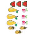 thumbnail image 2 of Hat Patches, Cute Unique 12 Pieces Fruit Patches Vivid Colors  For Socks, 2 of 8