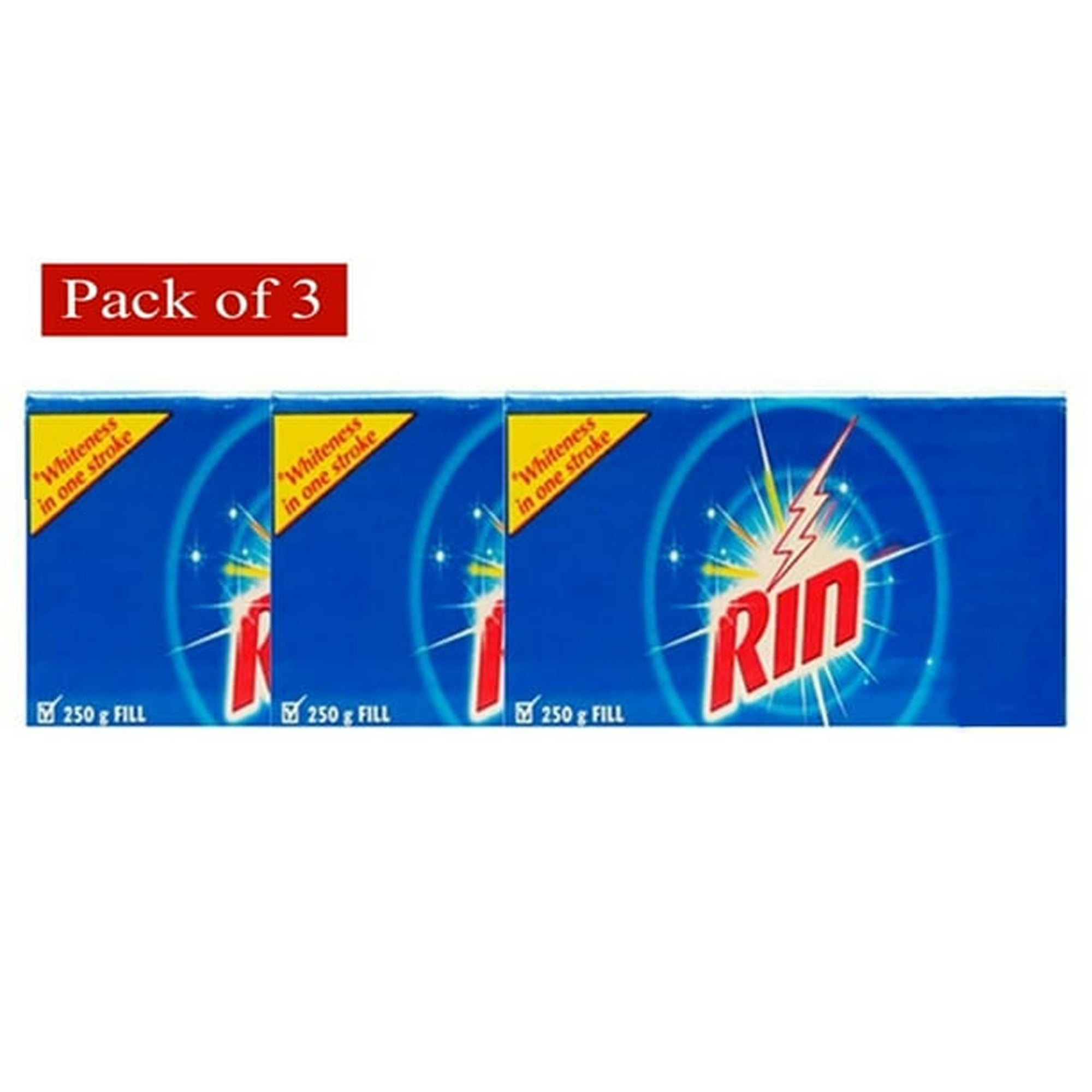 Rin Detergent Bar (250g Approx.) (Pack of 3)