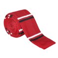 thumbnail image 1 of Men'S Skinny Tie Thin Slim Solid Formal Knitted Necktie, 1 of 9