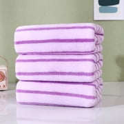Uscallm St. Patrick's Day Bath Towel Set, Large 30x60cm Bathroom Towels, Soft High Absorbent Quick Dry Striped Coral Fleece Towels, 3-Piece Bath Towel Set for Adults, Home, Spa, Gym