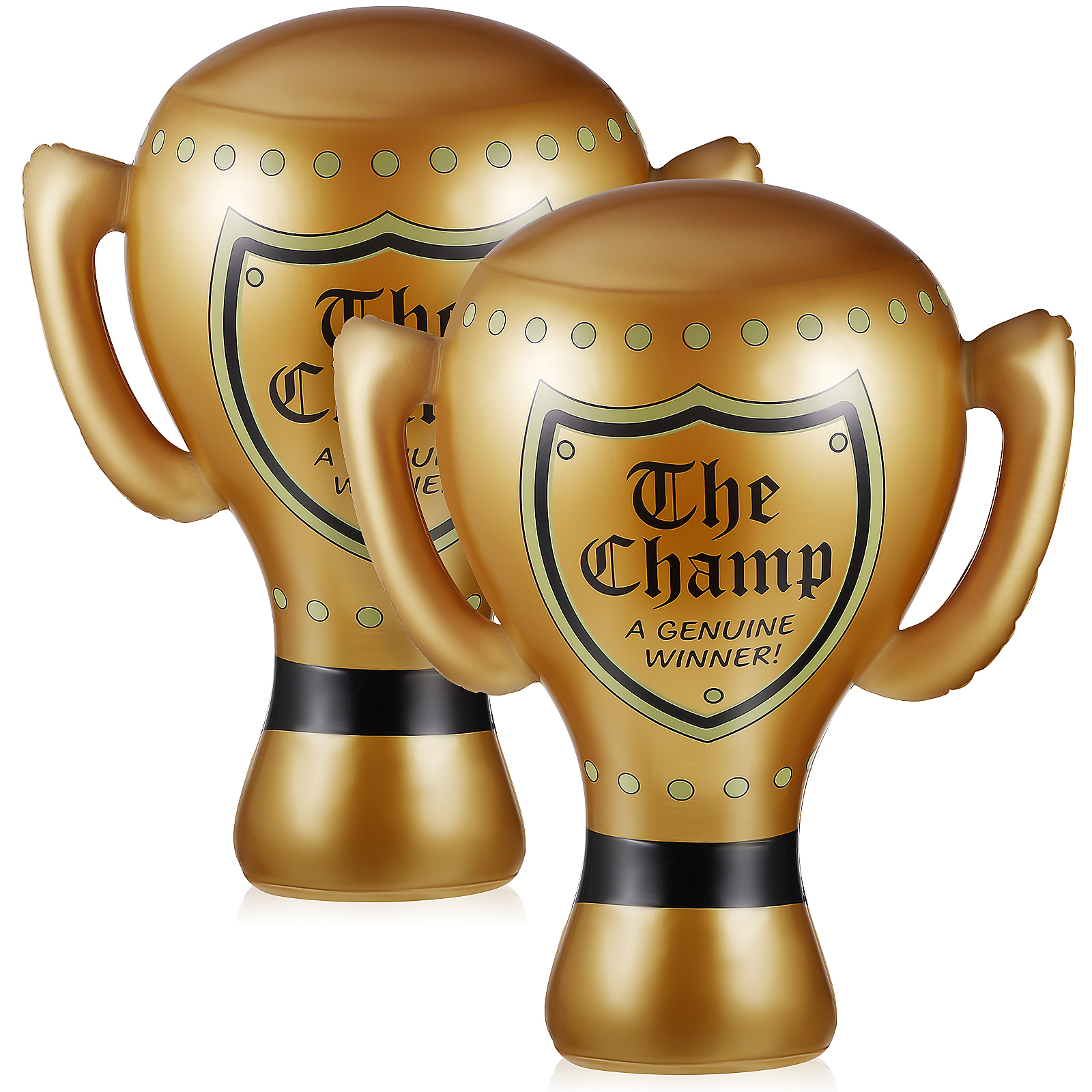 2 Pcs Trophée Gonflable avec Poignées Décorations de Fête pour Jeux Activités en Classe