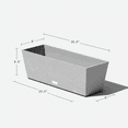 thumbnail image 2 of Veradek Pure Series Window Box 25" Planter 2 Pack Grey, 2 of 7