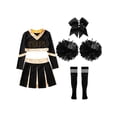 thumbnail image 3 of Aislor Uniforme de Cheerleading pour Filles Enfants Tenues de Cheer Patchwork Métallique Costume de Compétition Performance D06 14, 3 of 5