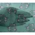 thumbnail image 4 of oneOone Viscose Chiffon Fabric Leaves & Floral Block Decor Fabric Printed BTY 42 Inch Wide, 4 of 4