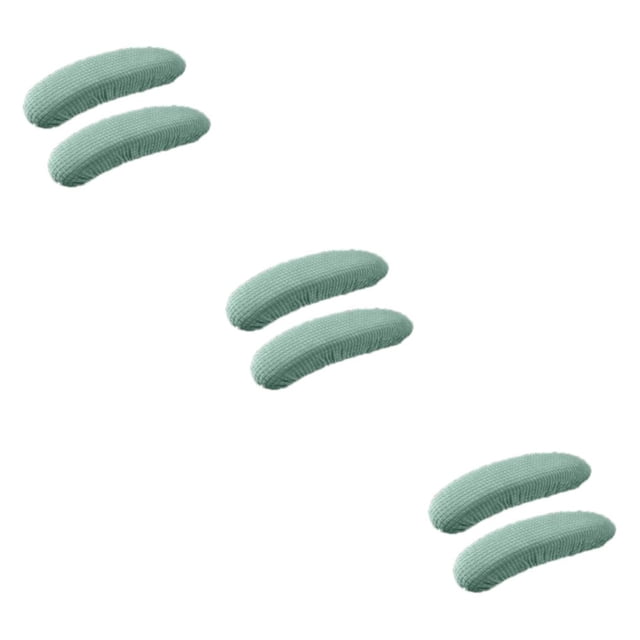 Redempat Washable Office Chair Armrest Covers Wear-resistant Easy To Install Wide Application Soft Matcha green 3Set