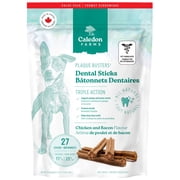 Caledon Farms Plaque Busters-Chicken & Bacon Recipe Value pack dog Dental Treats