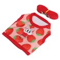 thumbnail image 2 of Pet Bunny Clothes Small Animal Vest with Traction Strap for Totoro Hamster Golden Bear RabbitS, 2 of 14