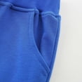 thumbnail image 4 of WEIYLL Pants for Boys Solid Color Tracksuit With Bunched Feet Mid Sized Hoodie Blue Fall Clothes size 5-6 Years, 4 of 9