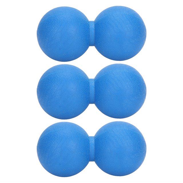 Muscle Relaxing Massage Ball, Portable Relieve Muscle Fatigue Easy Carrying Yoga Training Peanut Ball 3pcs For Workout Green,Blue