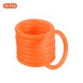thumbnail image 3 of Unique Bargains 4cm Plastic Carnival Ringtoss Rings Hoop Party Favor Game, Orange 24 Pack, 3 of 5