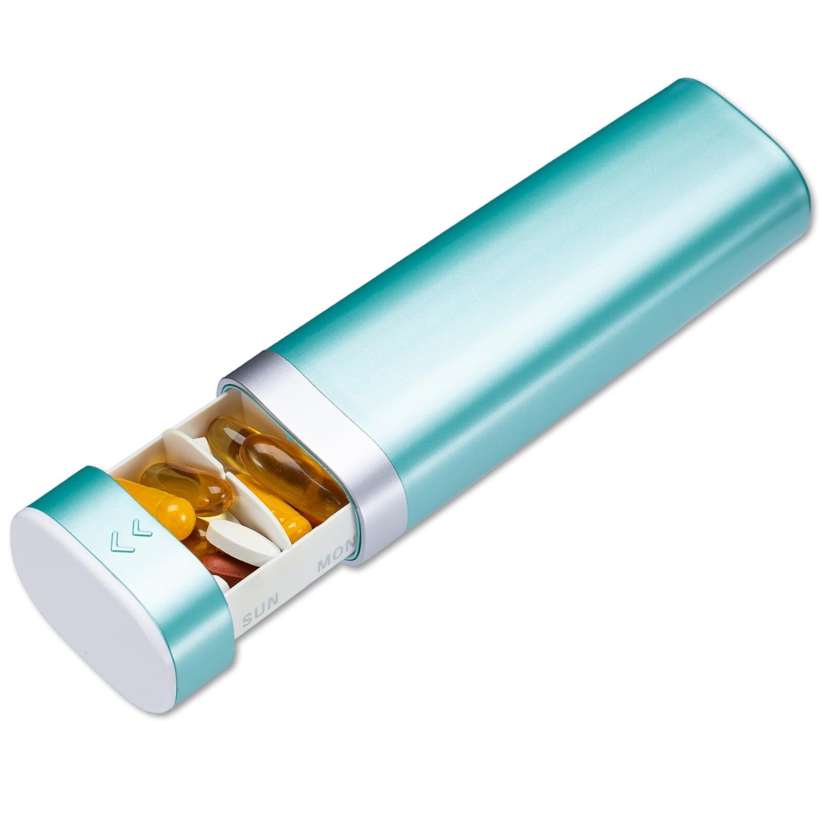 WANGQI Weekly Pill Organizer 7 Day,Daily Pill Box, Travel Pill Case, Cute Pill Holder to Hold Vitamins, Medicines, Supplements, Pills Organizer