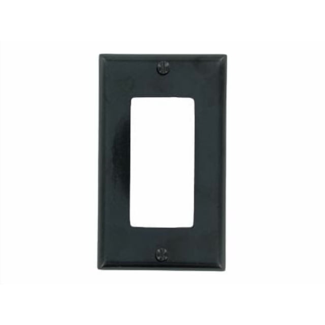 1 Gang Decora Plate Black