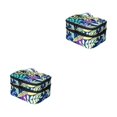 thumbnail image 2 of Redempat Nail Polish Storage Bags Made With Polyester For Everyday Sturdy And Durable Dark blue base leave 2Set, 2 of 6