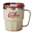 thumbnail image 1 of fheaev 304 Stainless Steel Mug Double-layer Heat Coffee Cup With Lid Water Cup For Students Large Capacity, 1 of 6
