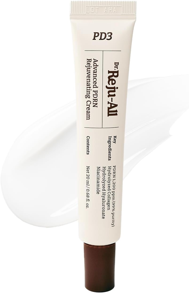 Dr. Reju-All Advanced PDRN Rejuvenating Cream – 99% Pure Salmon DNA Gel Type Face Moisturizer – Optimal 1200ppm for Glass Skin & Plumping – Korean Pharmacy Anti-Aging Skin Care Face Cream - 20ml