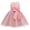 Pink, variant on Princess Dress for Girls Kids Girls Floral Princess Bridesmaid Pageant Gown Birthday Party Wedding Dress